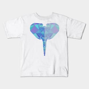 Low Poly Baby Elephant Kids T-Shirt